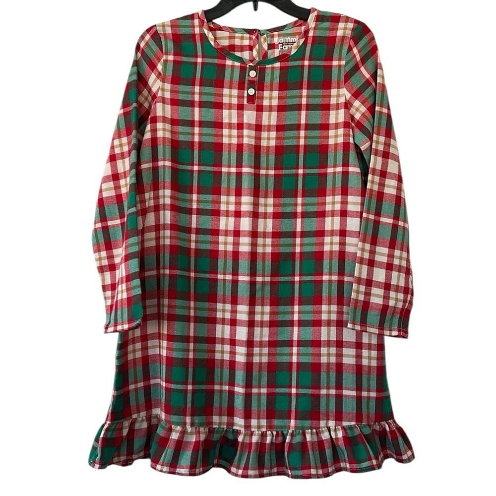 Jammies For Your Families Kohls Joyful Celebration Flannel Nightgown Large NWOT